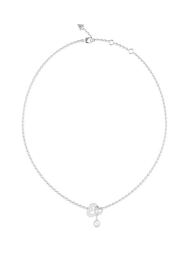 جس قلادة سلسلة قلوب مرصعة